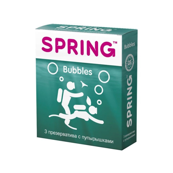 Презервативы Spring Bubbles - с пупырышками