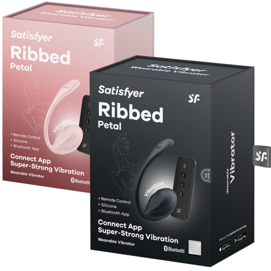 Виброяйцо Satisfyer Ribbed Petal