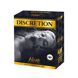 Красный кляп-шар Discretion