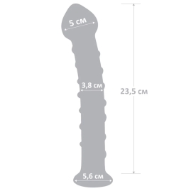 Фаллос из стекла Glas 10" Mr. Swirly