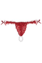 Трусики с бусинами и гелем INTT Sliding Gel